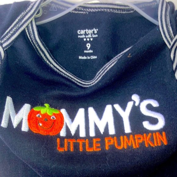 🎃 Carter’s 2-piece Set Mommy’s Little Pumpkin ~ 9 months ~ NWT - Picture 4 of 5